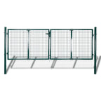VidaXL Poort 306x175 cm staal groen