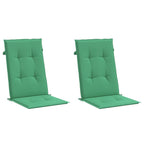 Vidaxl tuinstoelkussens 2 st hoge rug 120x50x3 cm stof groen