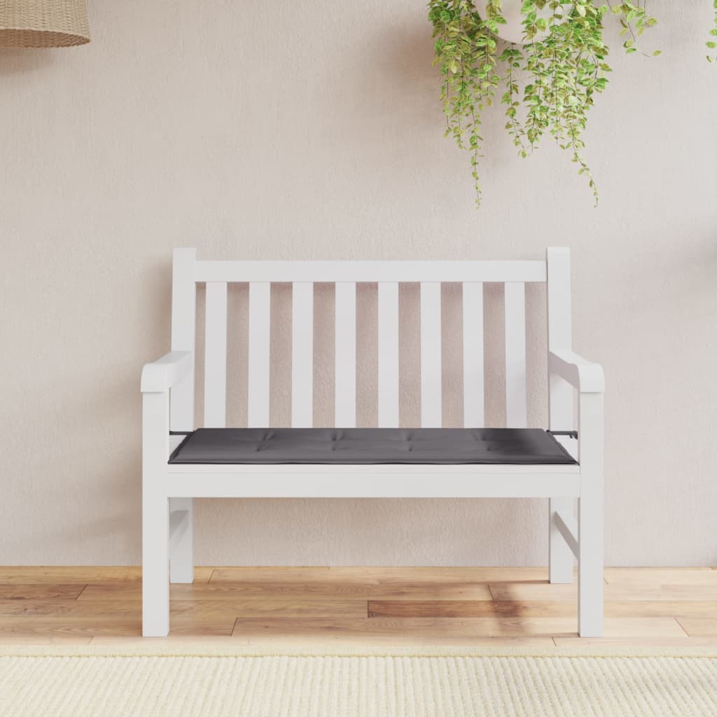Vidaxl tuinbankkussen 100x50x4 cm oxford stof antracietkleurig