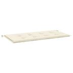Vidaxl tuinbankkussen 100x50x4 cm oxford stof crèmekleurig