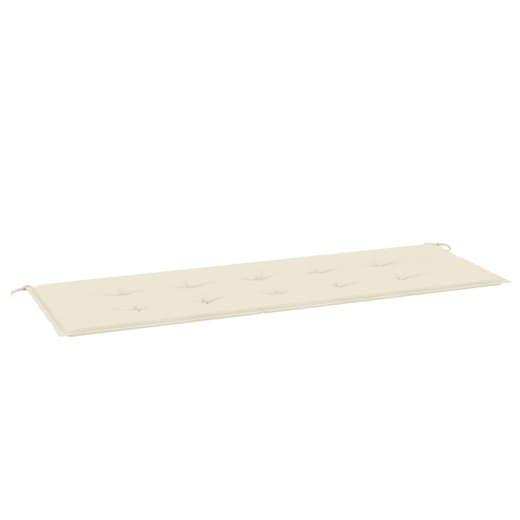 Vidaxl tuinbankkussen 150x50x4 cm oxford stof crèmekleurig