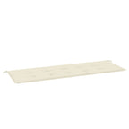Vidaxl tuinbankkussen 150x50x4 cm oxford stof crèmekleurig