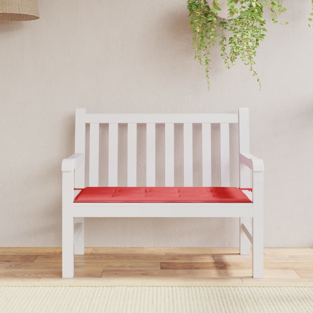 Vidaxl tuinbankkussen 120x50x4 cm oxford stof rood