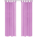 VidaXL Gordijnen voile 140x245 cm lila 2 st