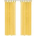 Vidaxl gordijnen voile 140x245 cm geel 2 st