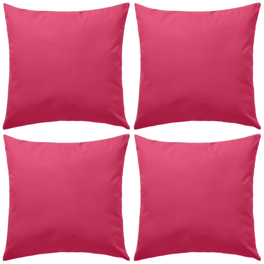 Vidaxl buitenkussens 45x45 cm roze 4 st