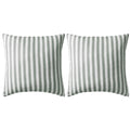 Vidaxl buitenkussens 45x45 cm gestreept grijs 2 st