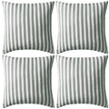 Vidaxl buitenkussens 45x45 cm gestreept grijs 4 st