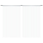 Vidaxl draadgordijnen 2 st 140x250 cm wit
