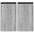 Vidaxl draadgordijnen 2 st 100x250 cm zwart