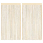 Vidaxl draadgordijnen 100x250 cm crème 2 st