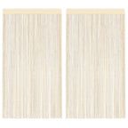Vidaxl draadgordijnen 140x250 cm crème 2 st