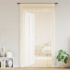 Vidaxl draadgordijnen 140x250 cm crème 2 st
