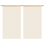 Vidaxl draadgordijnen 140x250 cm beige 2 st