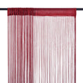 Vidaxl dradengordijnen 100x250 cm wijnrood 2 st