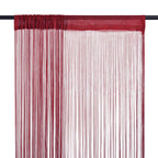 Vidaxl dradengordijnen 100x250 cm wijnrood 2 st