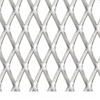 Vidaxl draadhek 50x50 cm 20x10x2 mm roestvrij staal