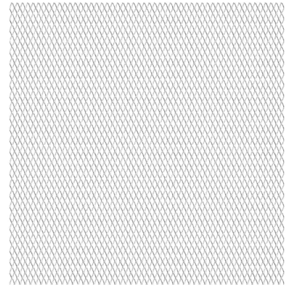 Vidaxl draadhek 50x50 cm 30x17x2,5 mm roestvrij staal