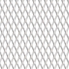 Vidaxl draadhek 50x50 cm 30x17x2,5 mm roestvrij staal