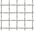 Vidaxl draadhek geweven gaas 50x50 cm 21x21x2,5 mm roestvrij staal