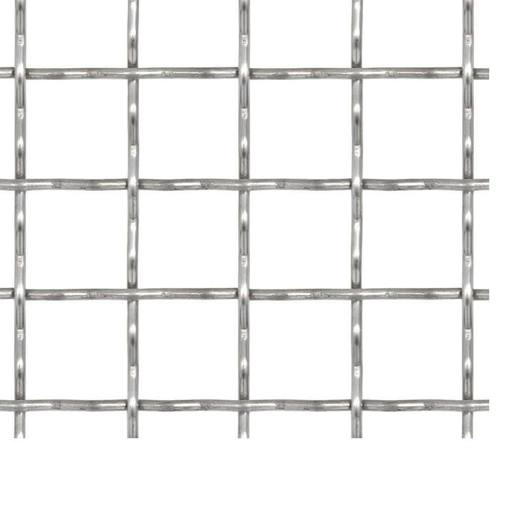 Vidaxl draadhek geweven gaas 50x50 cm 31x31x3 mm roestvrij staal