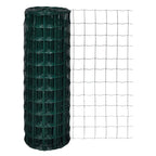Vidaxl euro hek 25x1,7 m staal groen