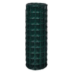 Vidaxl euro hek 25x1,7 m staal groen