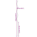 Vidaxl plantenstok spiraal 110 cm gegalvaniseerd staal 20 st