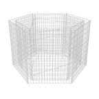 Vidaxl gabion plantenbak verhoogd zeshoekig 160x140x100 cm