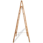 VidaXL Dubbele handdoekenladder met 5 tredes 50x160 cm bamboe