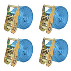 Vidaxl spanbanden 2 ton 6mx38mm blauw 4 st