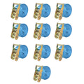 Vidaxl spanbanden 2 ton 6mx38mm blauw 10 st