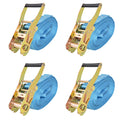 Vidaxl spanbanden 4 ton 8mx50mm blauw 4 st