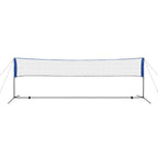 Vidaxl badminton net met shuttles 500x155 cm