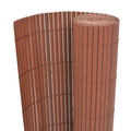 Vidaxl tuinafscheiding dubbelzijdig 90x300 cm pvc bruin