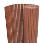 Vidaxl tuinafscheiding dubbelzijdig 90x300 cm pvc bruin