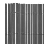 Vidaxl tuinafscheiding dubbelzijdig 90x300 cm pvc grijs