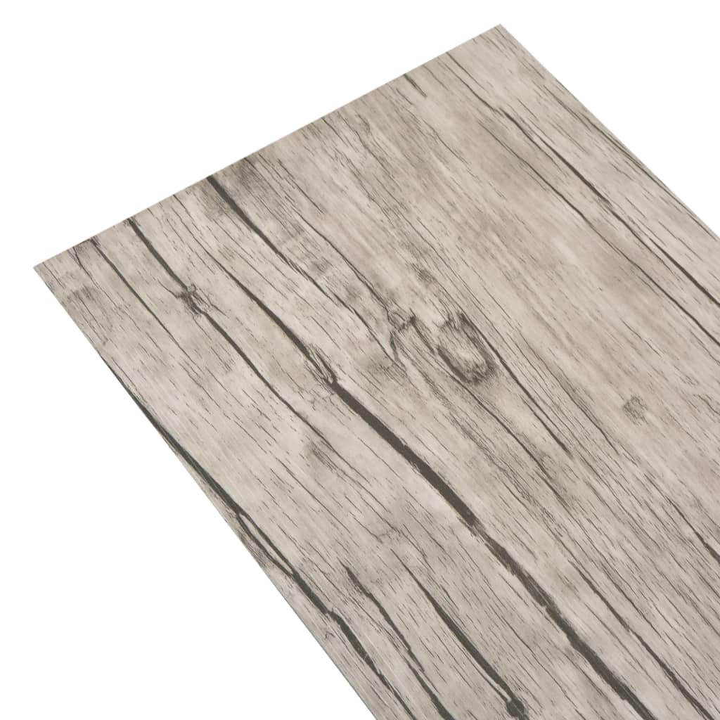 Vidaxl vloerplanken niet-zelfklevend 5,26 m² 2 mm pvc washed eiken