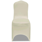 Vidaxl stoelhoezen stretch crème 100 st