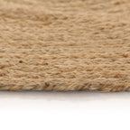 Vidaxl tapijt rond 90 cm gevlochten jute