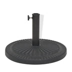 Vidaxl parasolvoet rond 14 kg hars zwart