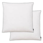 Vidaxl kussens 2 st licht 80x80 cm dons- verenvulling wit