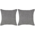 VidaXL Sierkussenset 45x45 cm velours grijs 2-delig