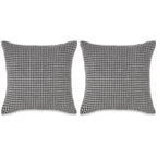 VidaXL Sierkussenset 45x45 cm velours grijs 2-delig