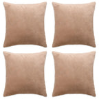 VidaXL Kussenhoezen 4 st 80x80 cm stof beige