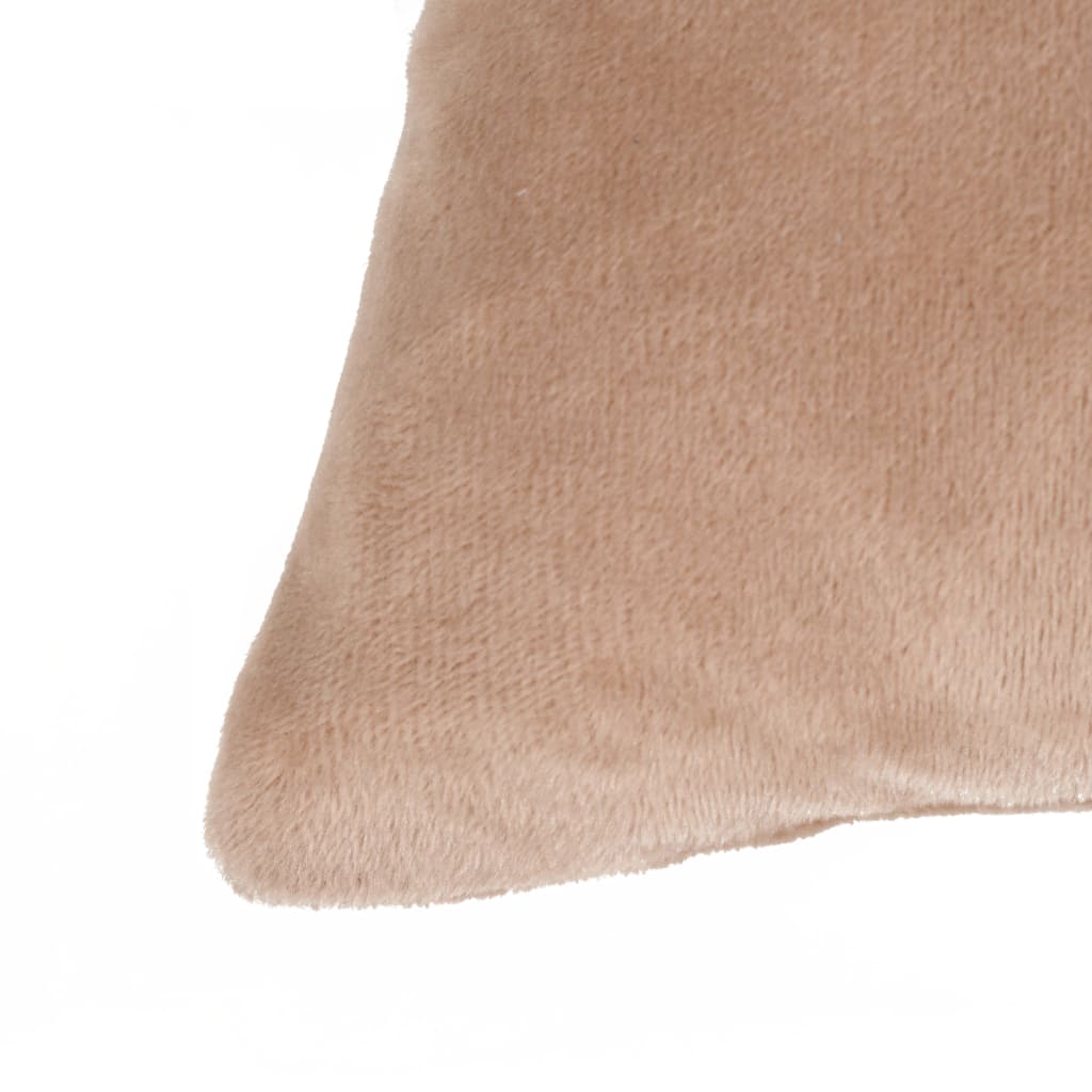 VidaXL Kussenhoezen 4 st 80x80 cm stof beige