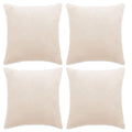 VidaXL Kussenhoezen 4 st 40x40 cm stof gebroken wit