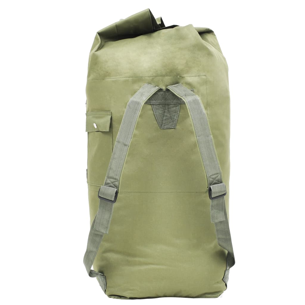 Vidaxl sporttas legerstijl 85 l olijfgroen