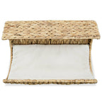 Vidaxl kattenbed met kussen 37x20x20 cm waterhyacint