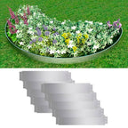 Vidaxl grasboorden 10 st 100x20 cm gegalvaniseerd staal